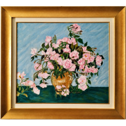 Vaso di rose rosa - omaggio...
